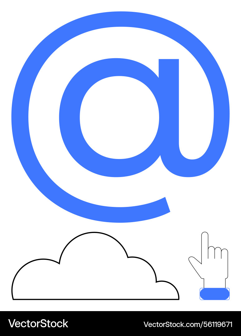 Digital connection with cloud computing and email Digital connection with cloud computing and email vector image
