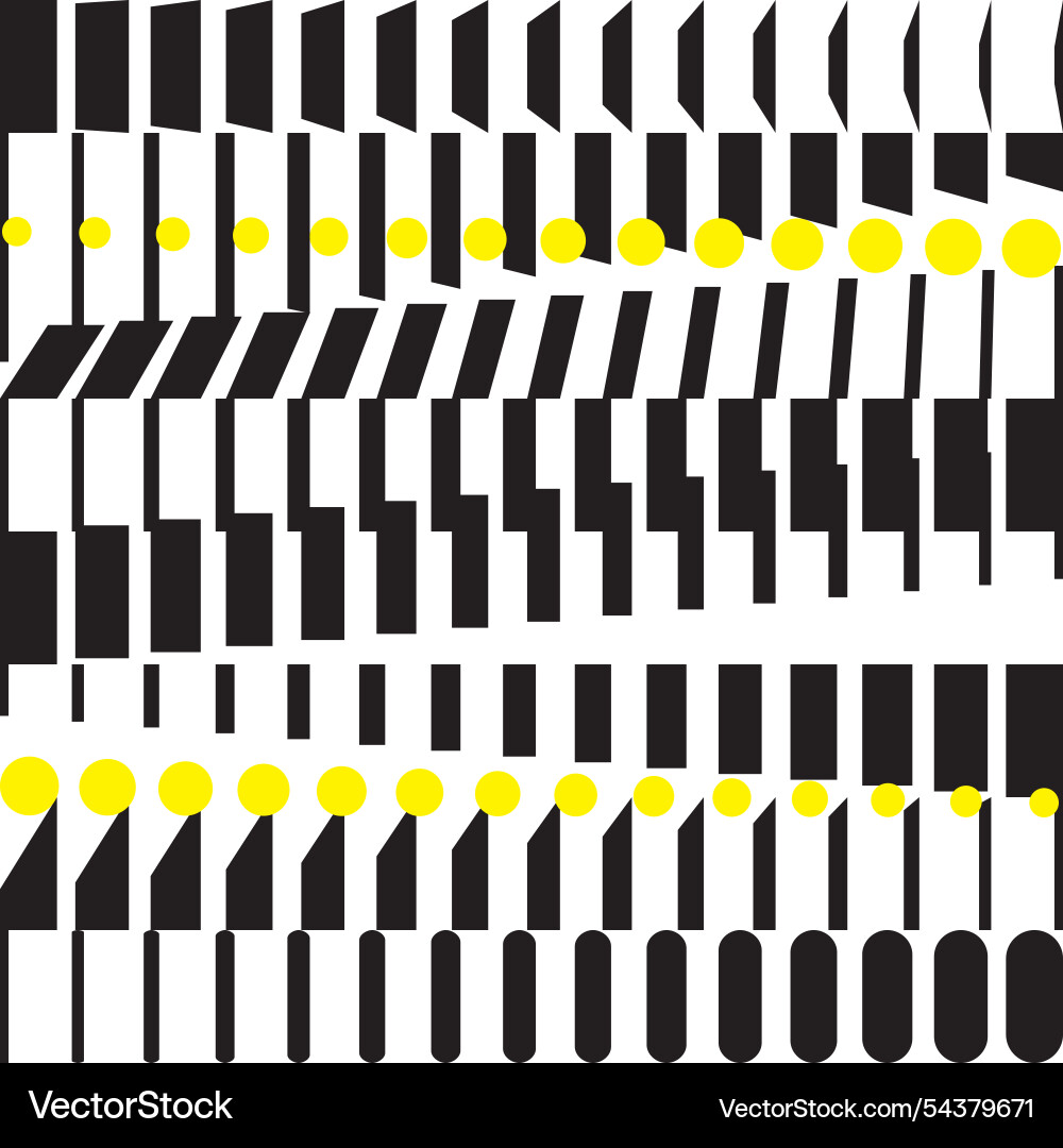 Geometric artwork pattern with vertical columns vector image