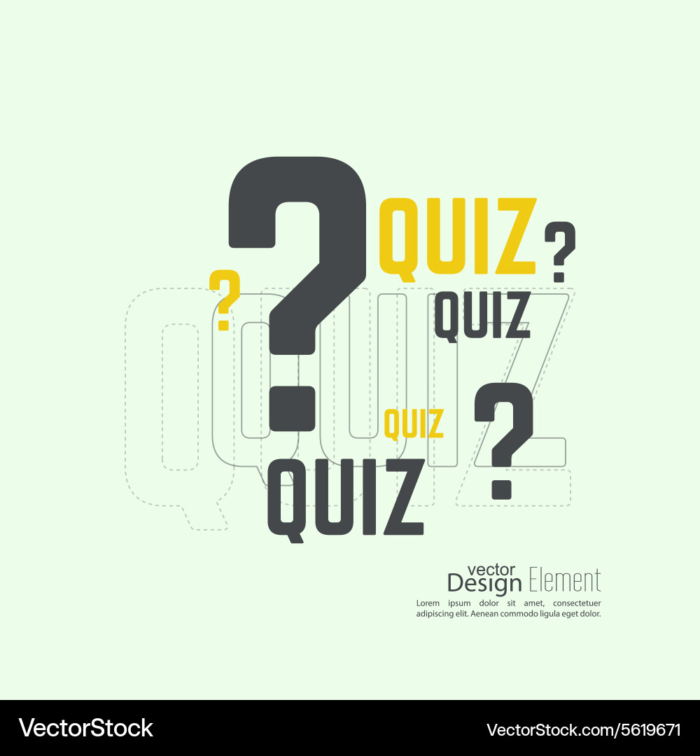 Time for questions and answers vector image