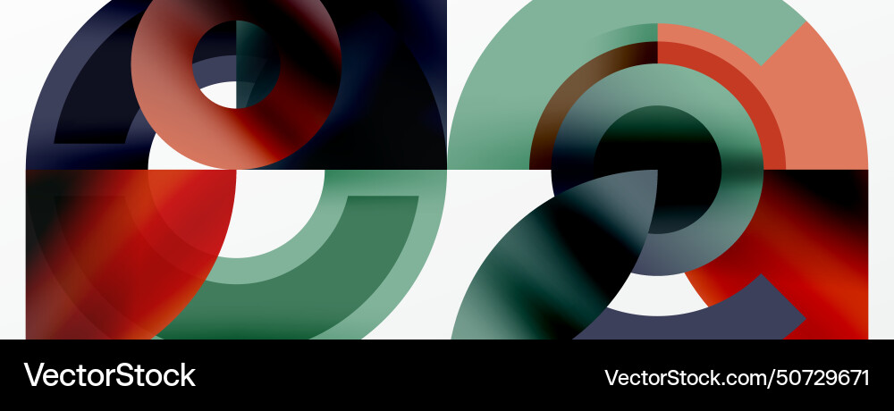 Trendy simple circle abstract background Vector Image