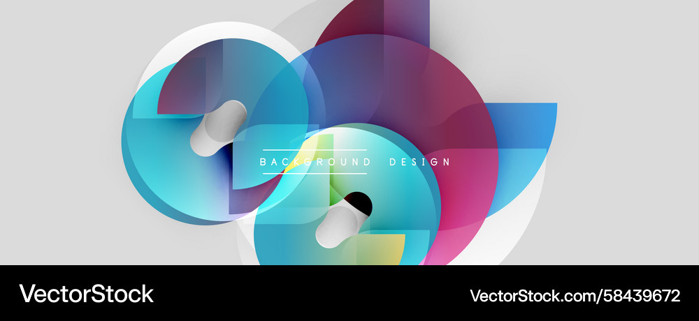 Abstract fluid shapes overlap creating vibrant Abstract fluid shapes overlap creating vibrant Vector Image