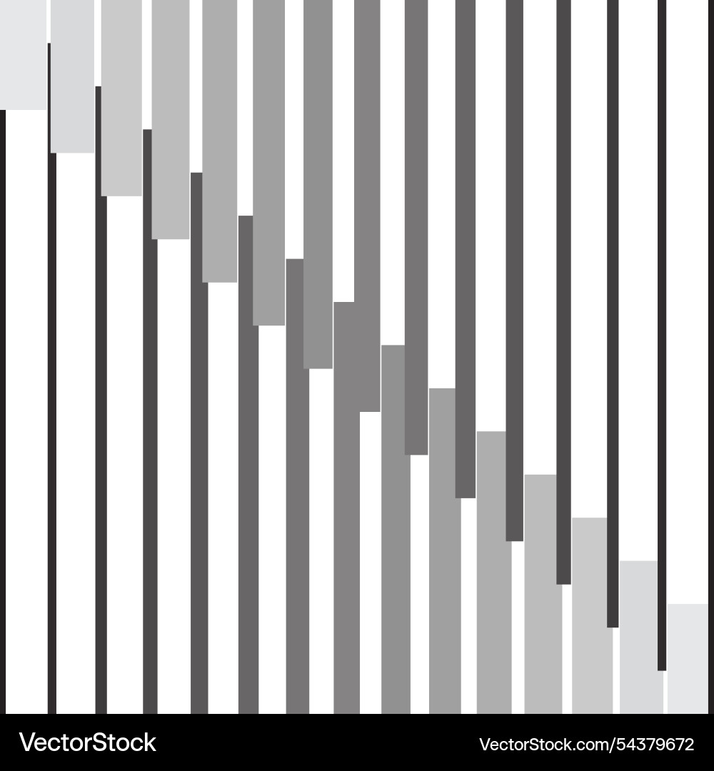 Geometric artwork pattern with vertical columns vector image
