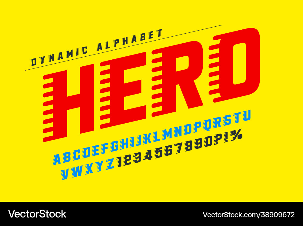 Racing display letters design dynamic alphabet Racing display letters design dynamic alphabet vector image