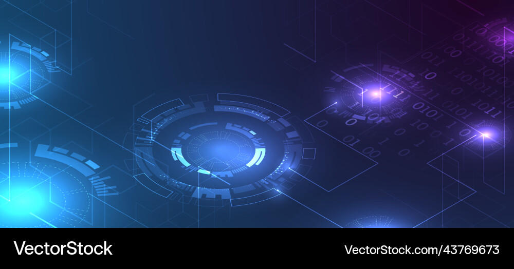 Abstract geometric background circle technology Abstract geometric background circle technology vector image