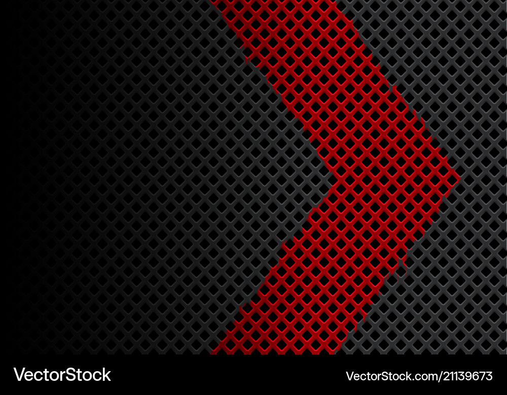 Dynamic Red Mesh Arrow Vector Image