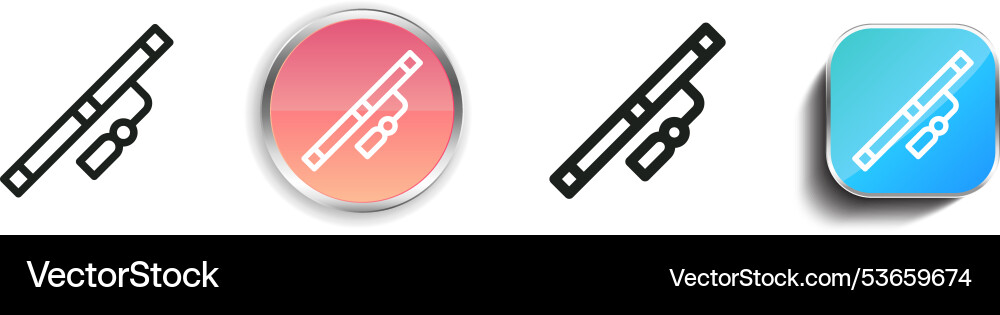 Dizi icon thin linear regular and button style Dizi icon thin linear regular and button style vector image