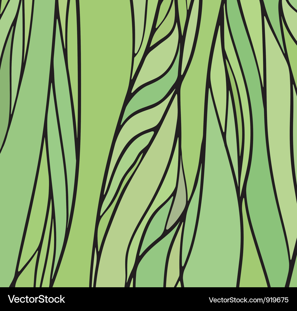 Abstract Green Window Pattern Vector Image