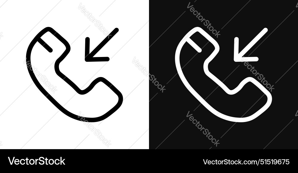 Incoming call icon Royalty Free Vector Image - VectorStock