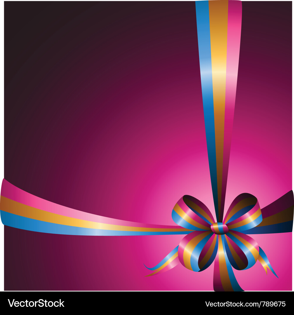 Multicolored ribbon Royalty Free Vector Image - VectorStock