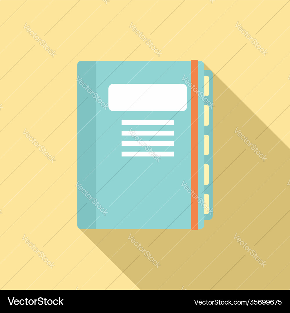 Notebook estimator icon flat style Notebook estimator icon flat style Vector Image