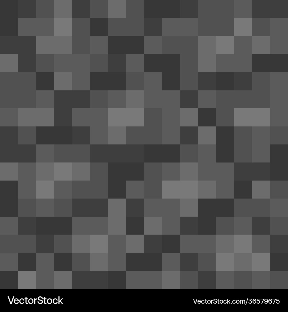 Pixelated Cobblestone Block Background vector image
