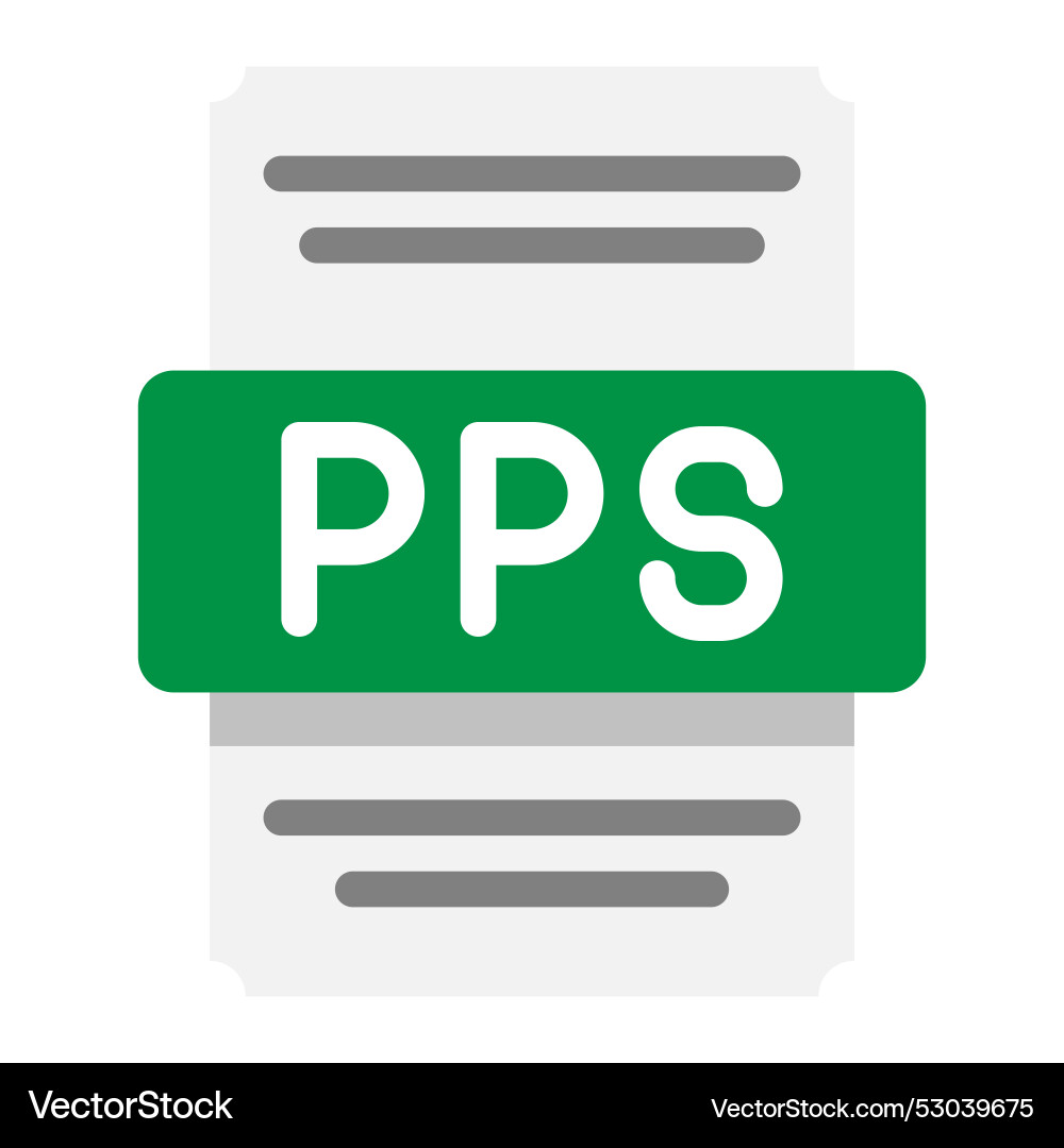 Pps spreadsheet and data file flat icons suitable Pps spreadsheet and data file flat icons suitable vector image