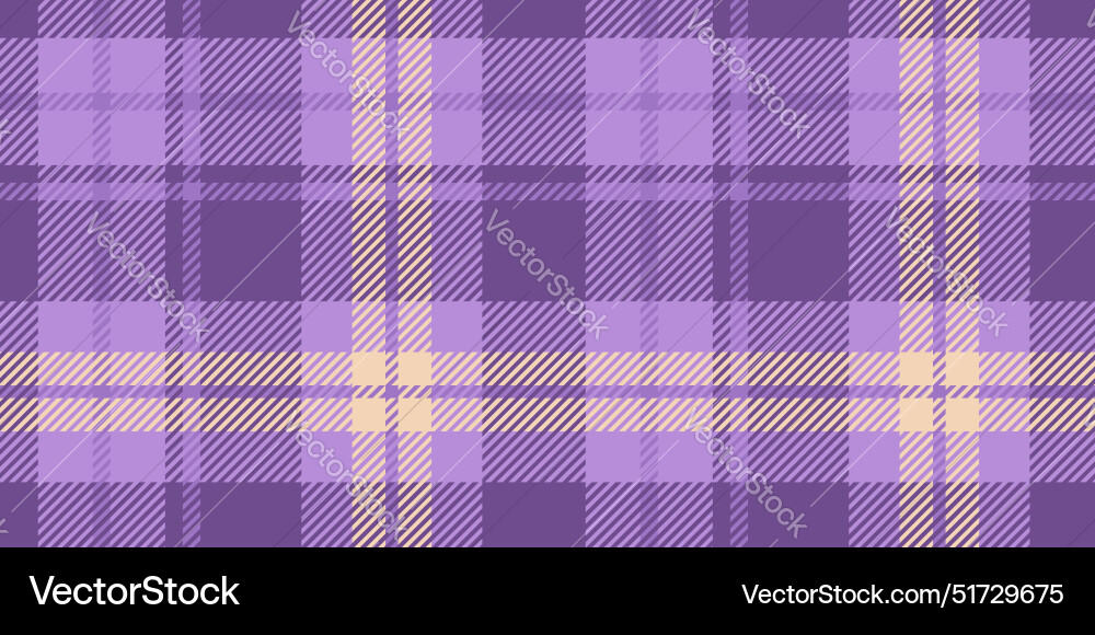 Seamless tartan design in purple and lavender Seamless tartan design in purple and lavender vector image