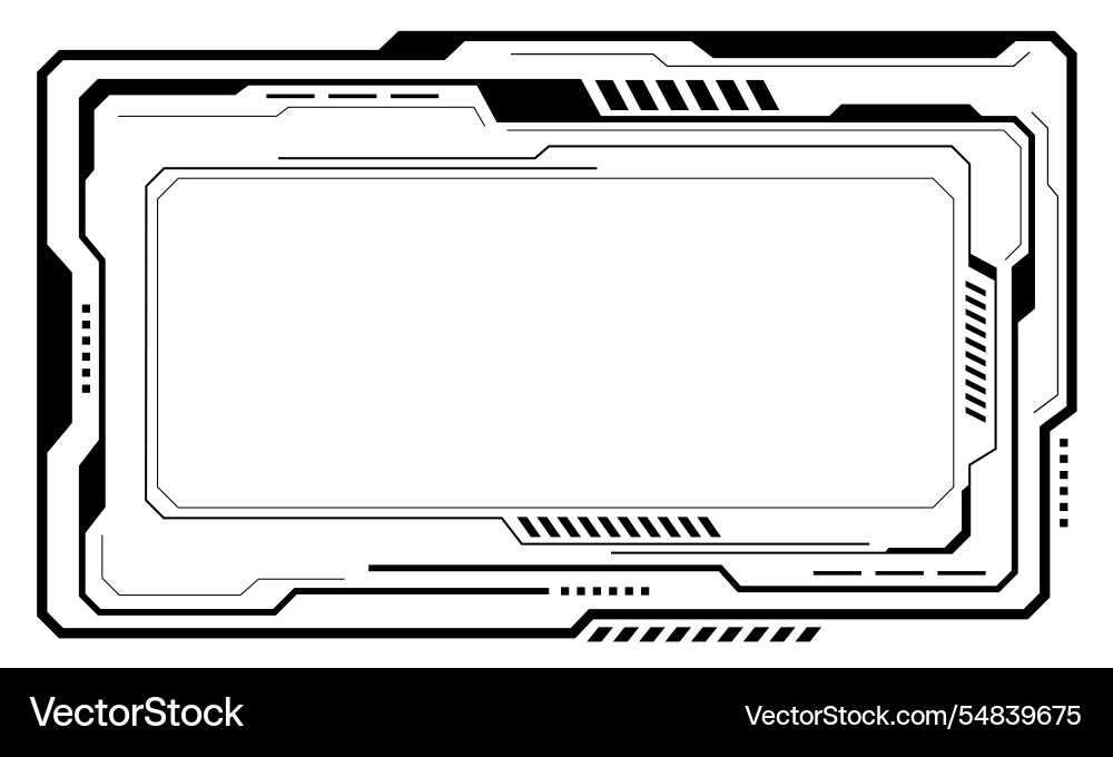 Set von sci fi schwarzen Daten Benutzeroberflächenelementen Set von sci fi schwarzen Daten Benutzeroberflächenelementen vektorbild
