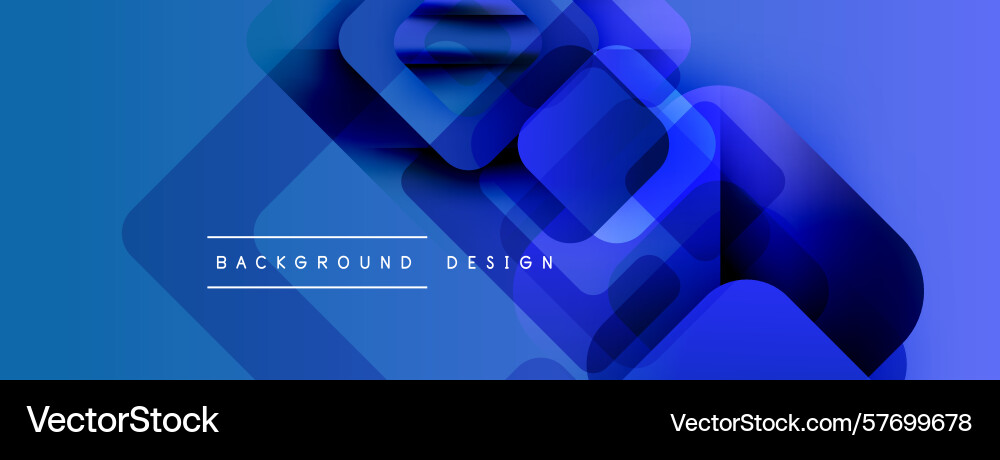 Abstract blue design features overlapping squares Abstract blue design features overlapping squares Vector Image
