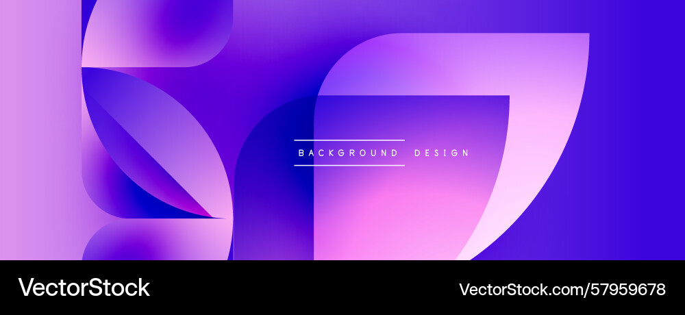 Abstract Gradient Layers - Modern Composition Vector Image