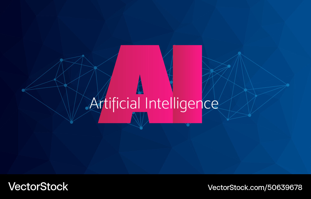 Artificial intelligence ai digital technology Vector Image