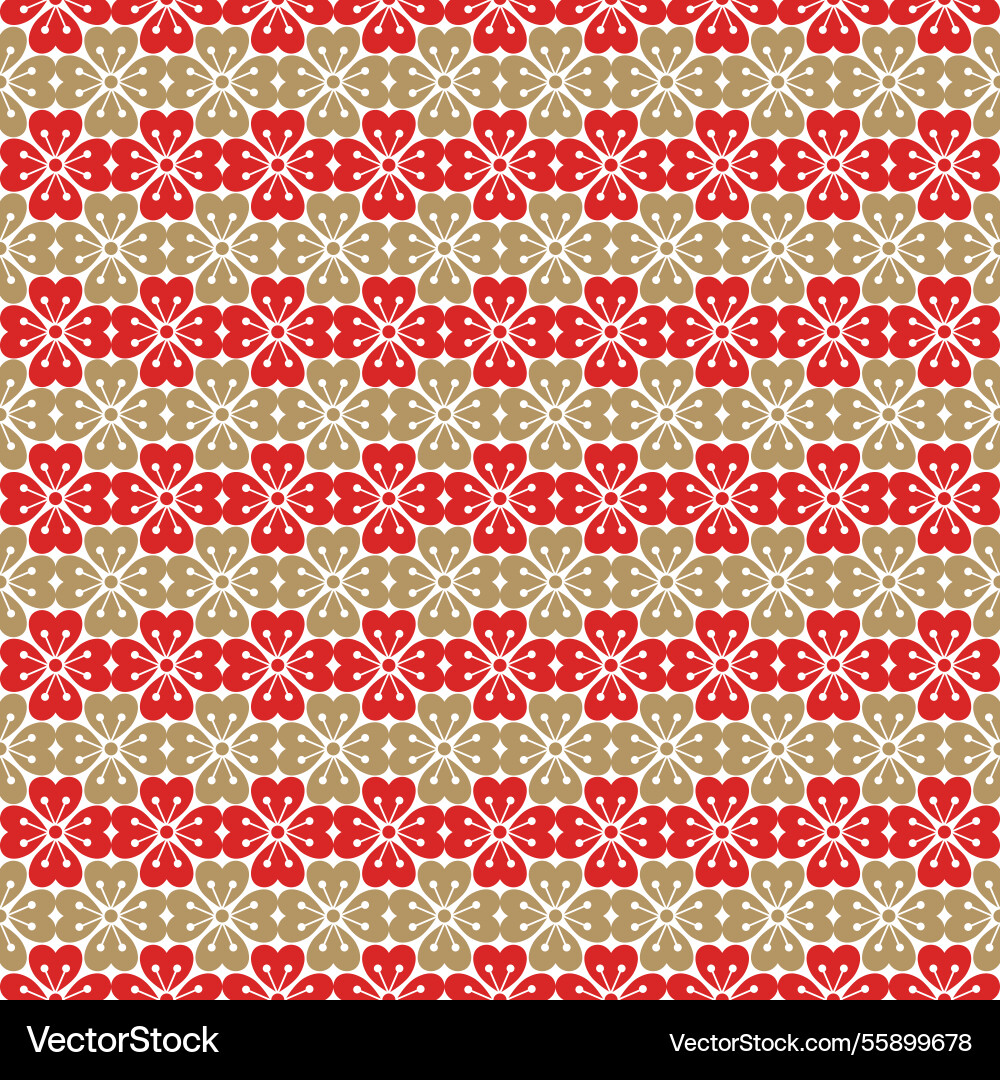 Nahtlose japanische Muster floral Herz und Linie Nahtlose japanische Muster floral Herz und Linie vektorbild