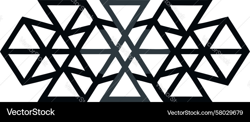 Dynamic Triangular Mosaic Pattern Vector Image
