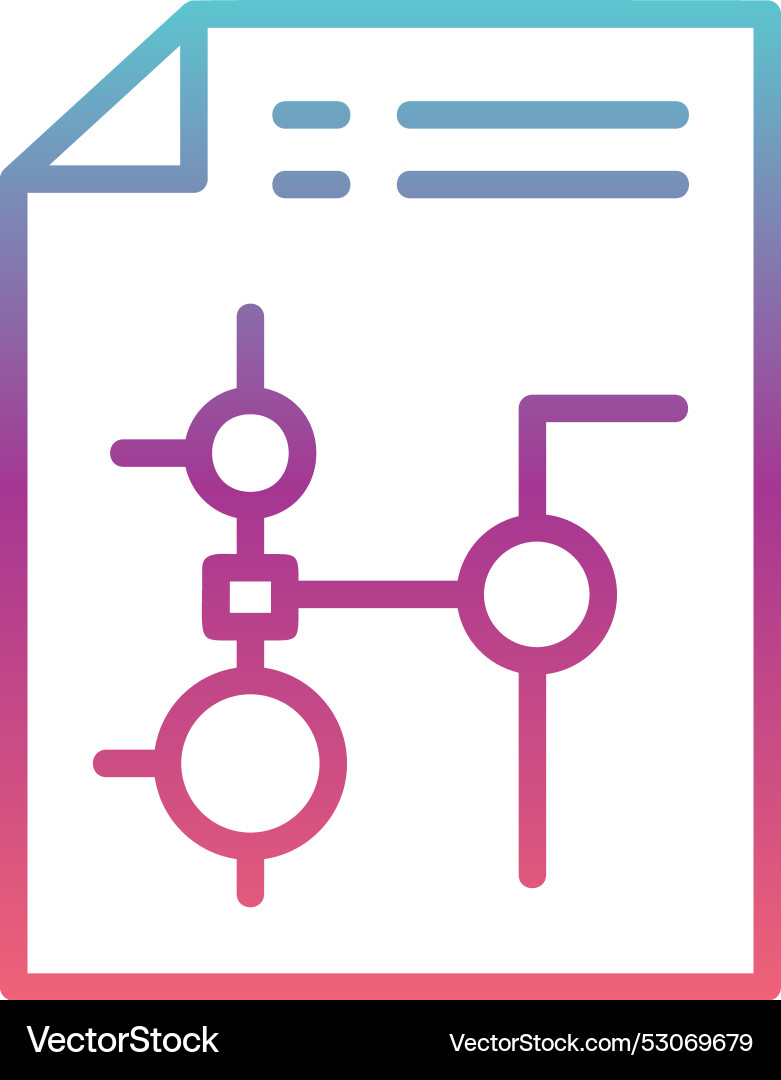 Nodes line gradient design Vector Image