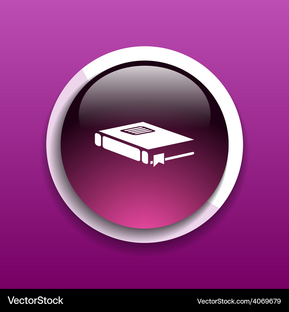 Web button flat design with shadow Vector Image