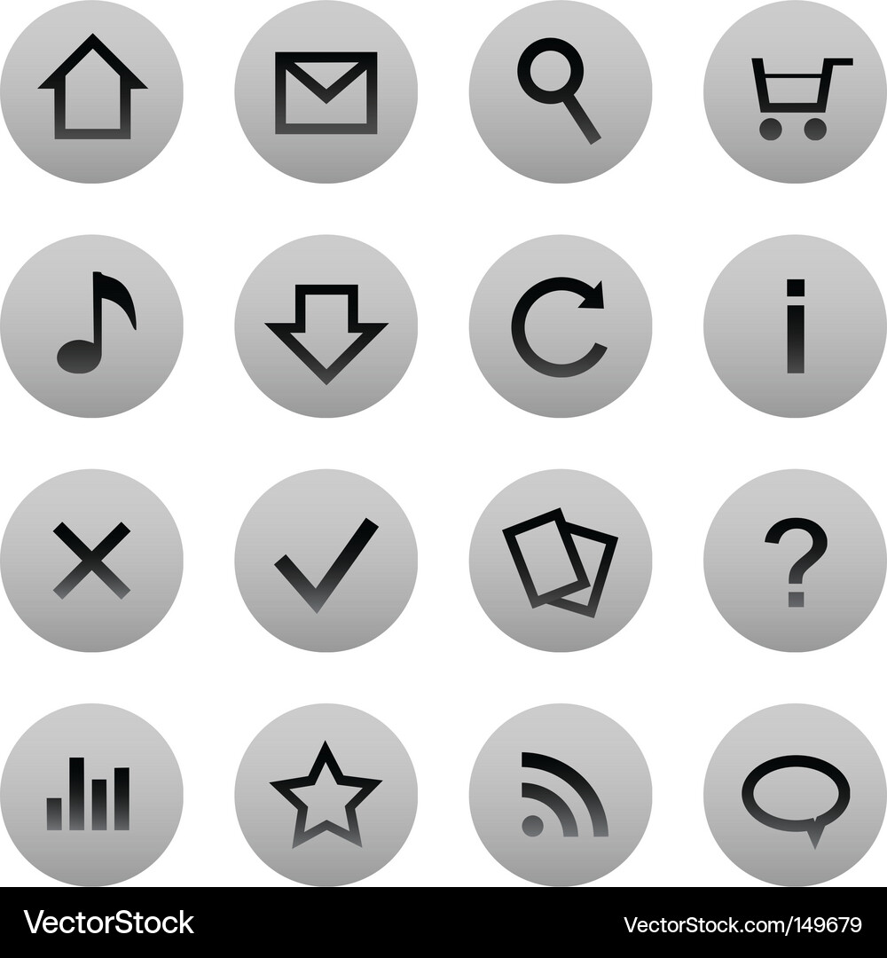 Web icons Vector Image