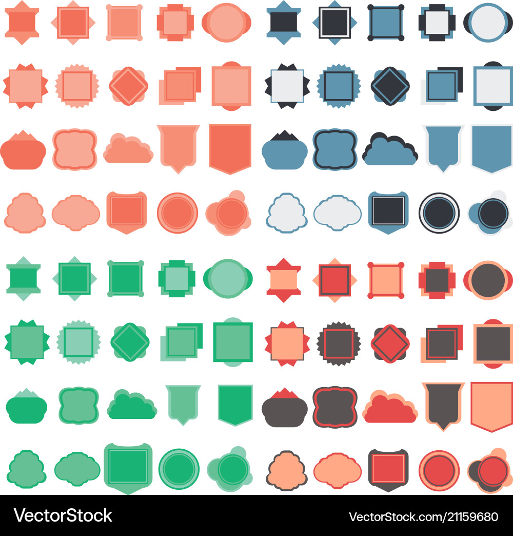 Set badge design elements Set badge design elements vector image