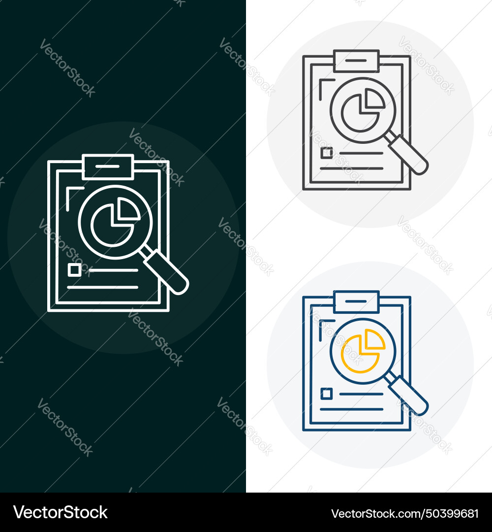 Analysis data icon design Vector Image