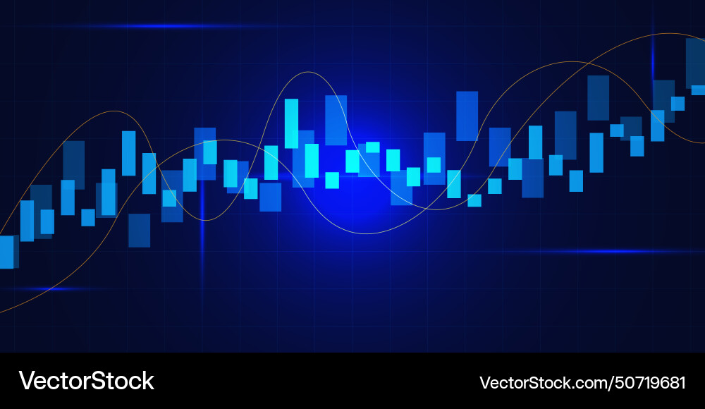 Candlestick Diagramm für Aktienmarkt Candlestick Diagramm für Aktienmarkt vektorbild