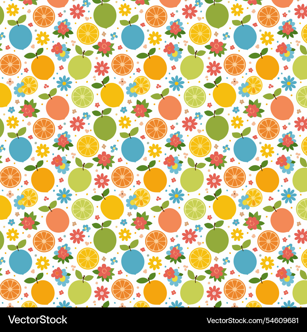 Citrus seamless pattern background with oranges Citrus seamless pattern background with oranges Vector Image