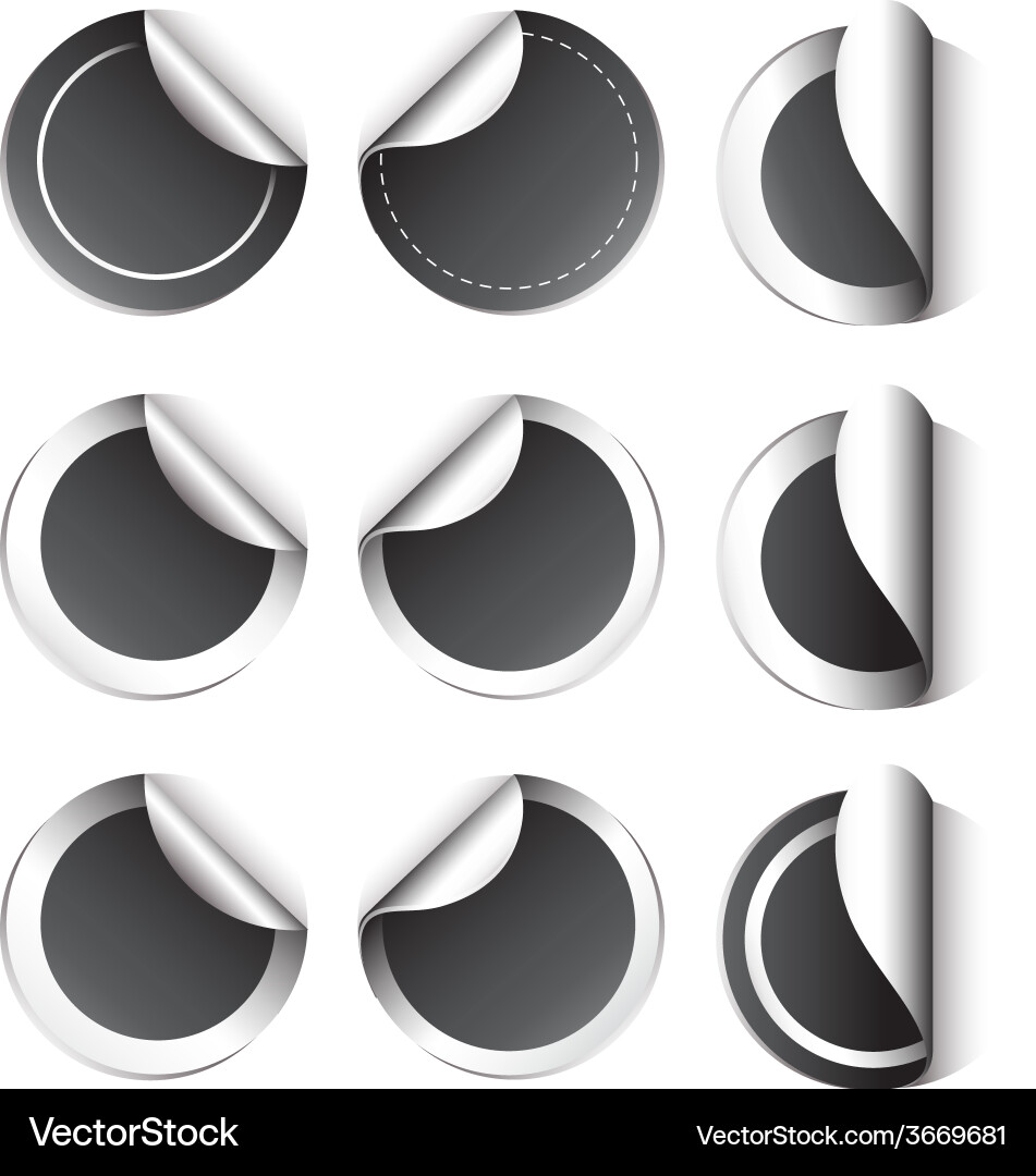 Labels Vector Image