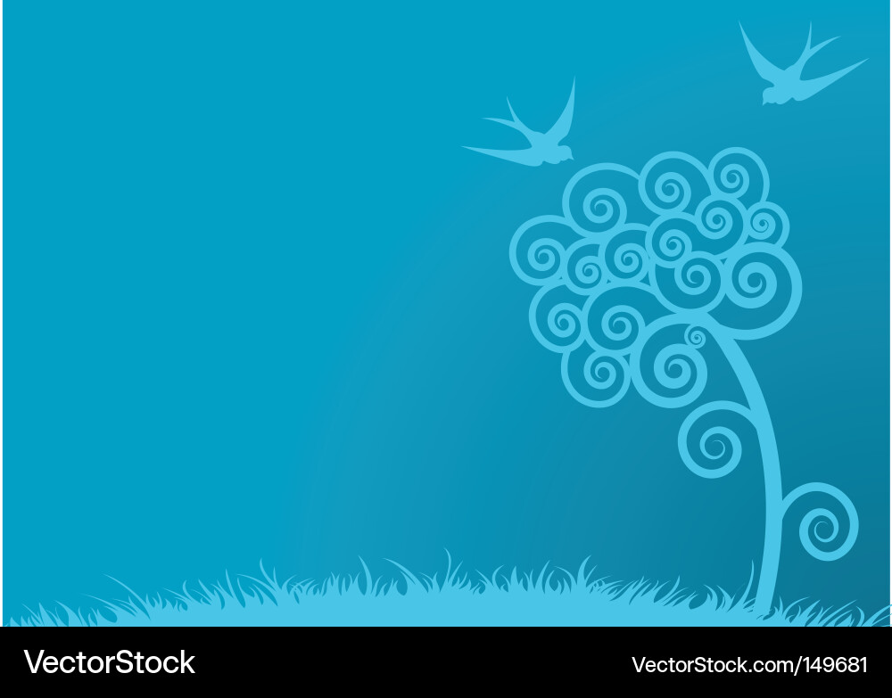 Spring background vector image