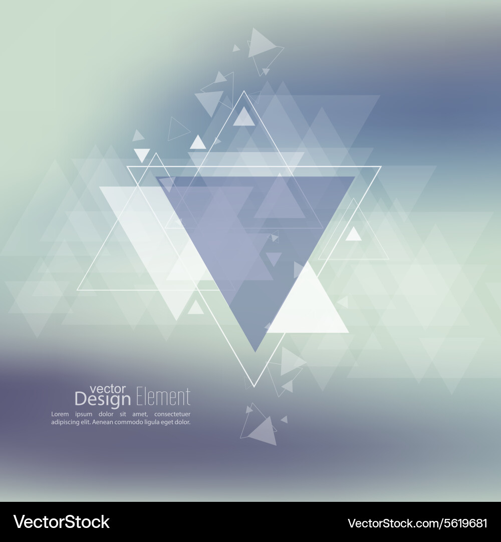 Triangular Stream Background Vector Image