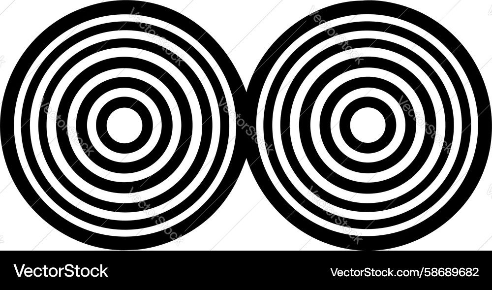 Concentric Circle Pattern Vector Image