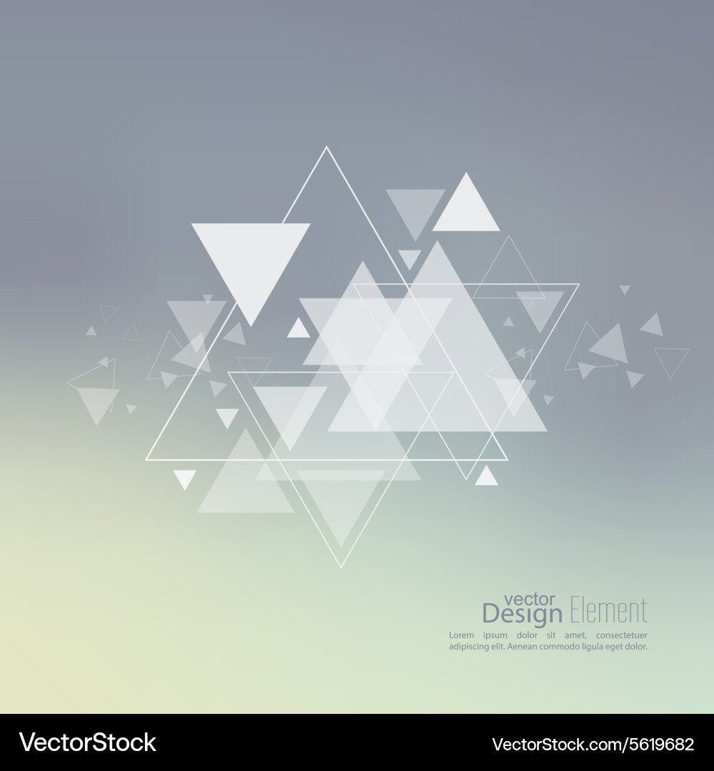 Dynamic Triangular Debris vector image