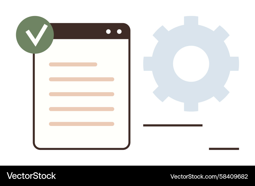 Task Completion & Workflow Vector Image