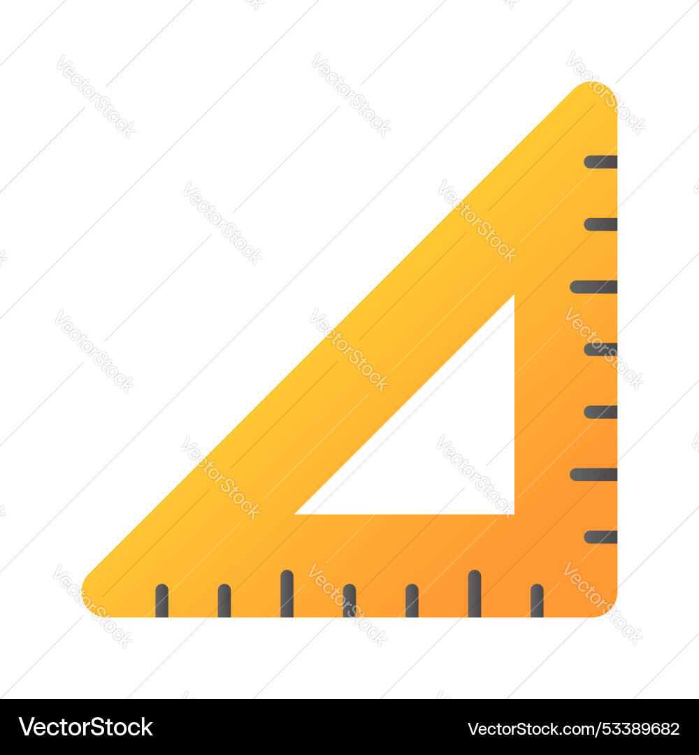 Triangular ruler Vector Image
