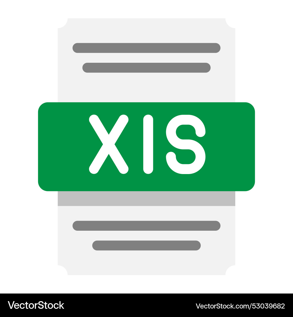 Xls spreadsheet data file type flat icons Xls spreadsheet data file type flat icons vector image