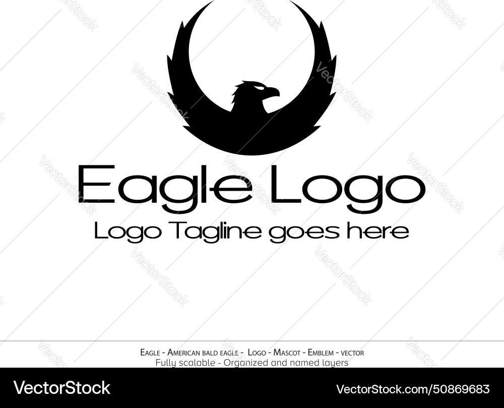 Adler Logo fliegen Vogel Emblem Dove Maskottchen Adler Logo fliegen Vogel Emblem Dove Maskottchen Vektorbild