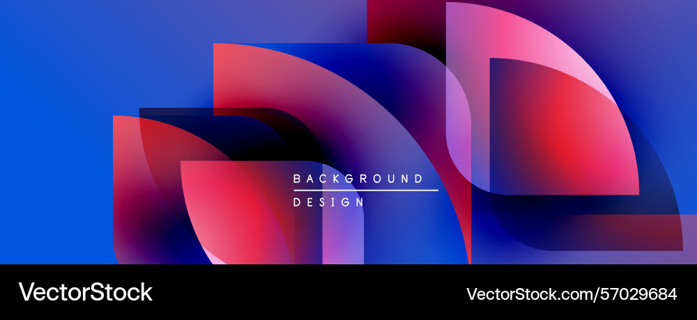 Abstract geometric shapes overlap creating Abstract geometric shapes overlap creating Vector Image