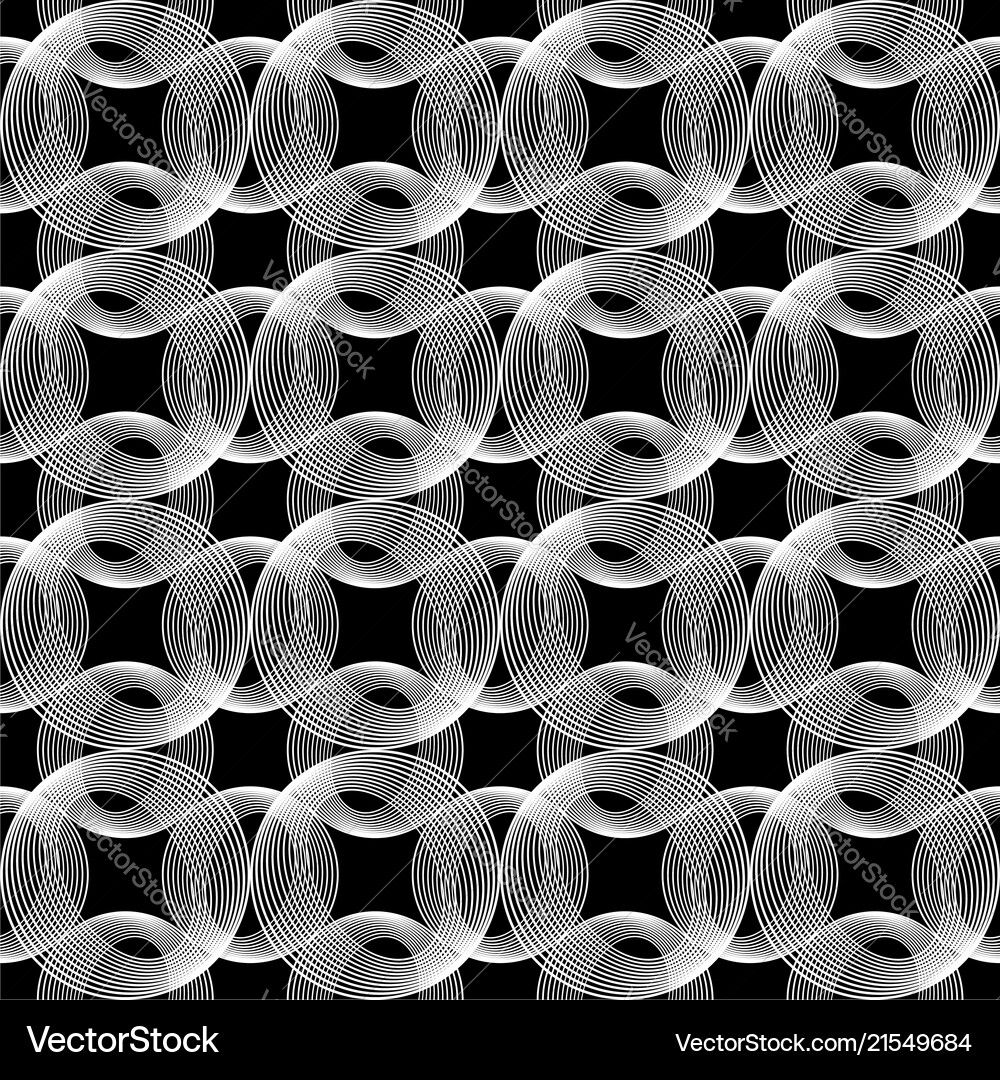 Design seamless monochrome geometric pattern – Royalty-Free Vector ...