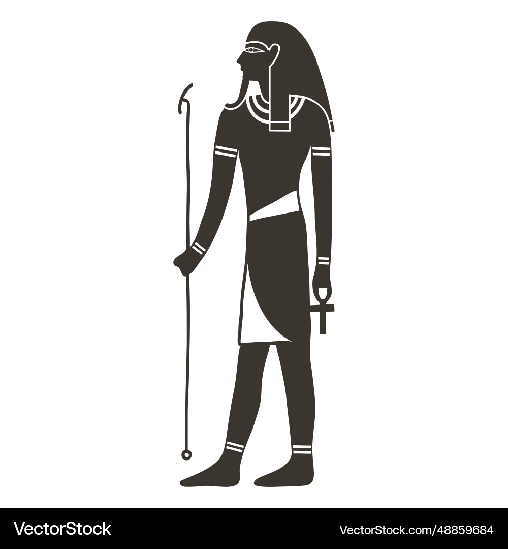 Geb egyptian god vector image