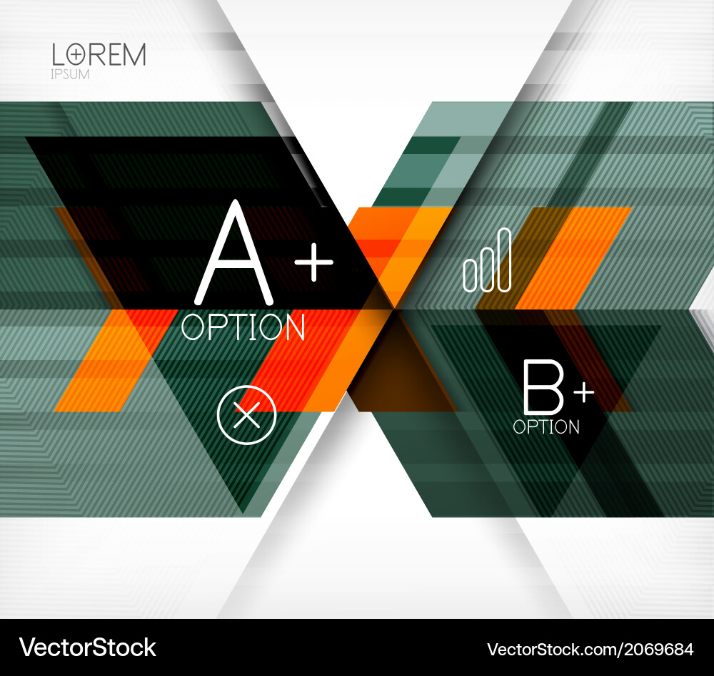 Geometric Blocks Pattern Background vector image