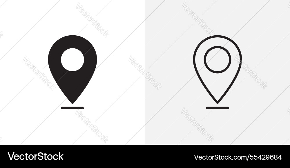 Map marker icons pack for apps and ui ux desigs Map marker icons pack for apps and ui ux desigs vector image