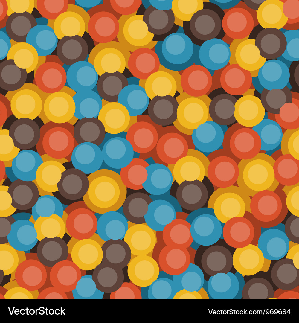 Retro bubbles pattern Vector Image
