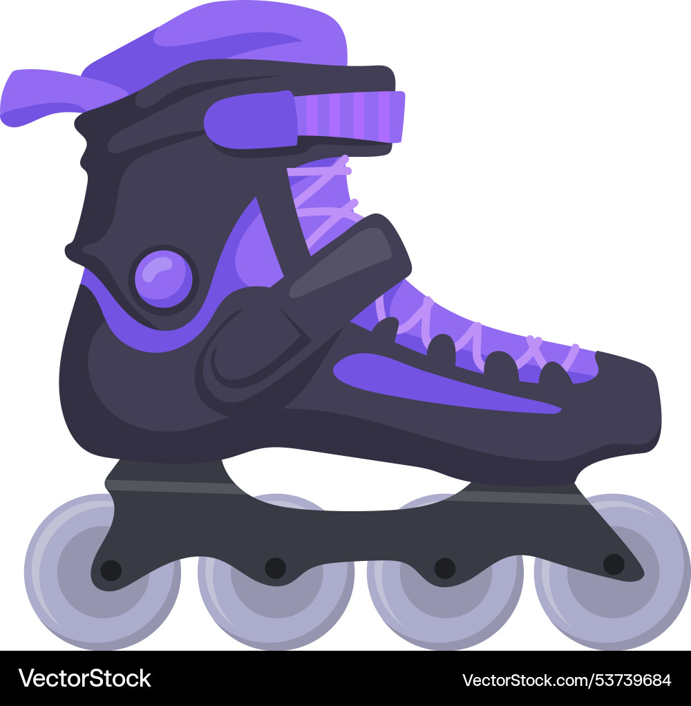 Roller Räder Cartoon Icon Skater Ausrüstung Seite Roller Räder Cartoon Icon Skater Ausrüstung Seite vektorbild