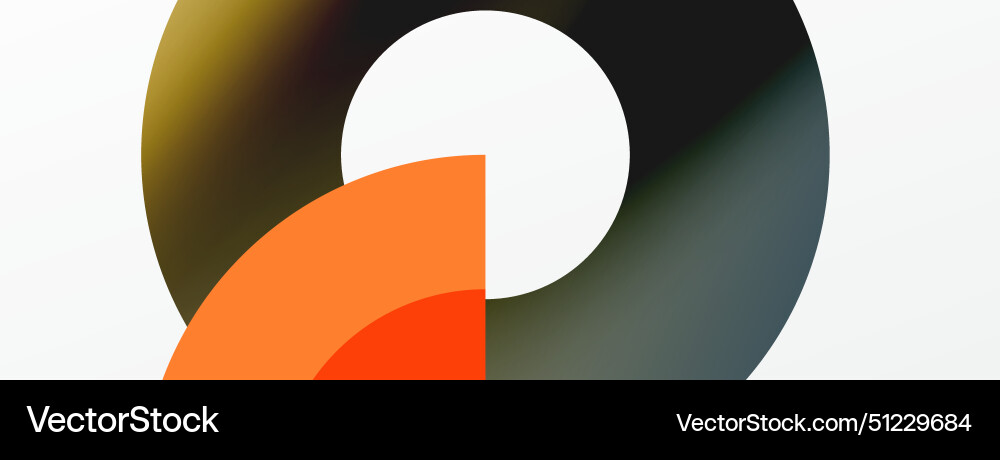 Trendy simple circle abstract background Vector Image