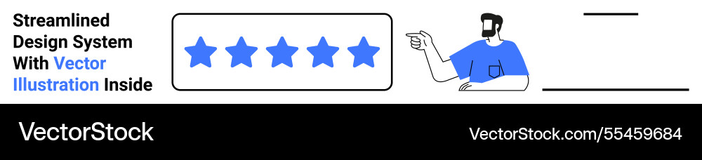 User giving positive rating with gesture next Vector Image