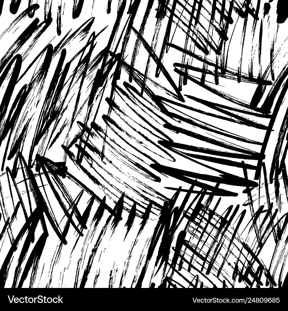 Chaotic Scribble Pattern vector image