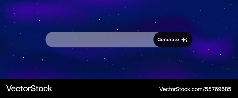Generating button with modern design vector image